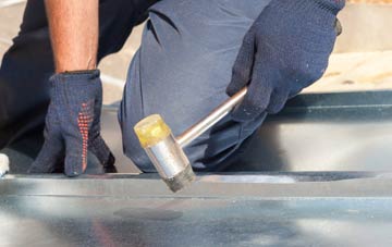 Rhitongue metal flat roofing repairs